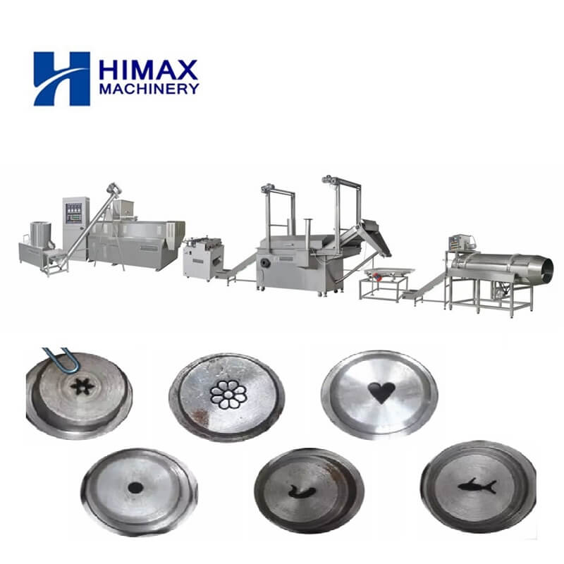 Fried bugle chips production line