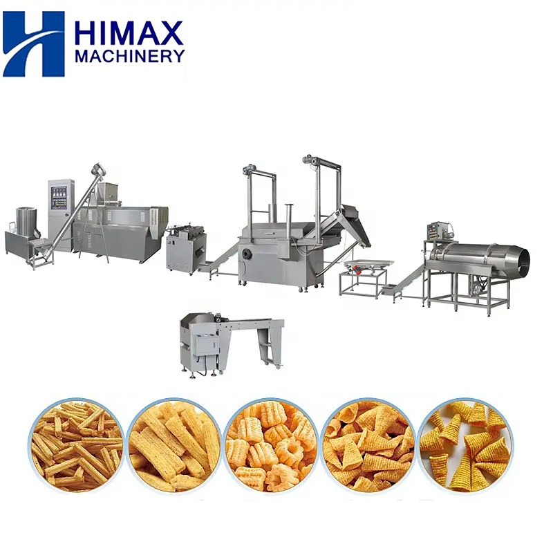 Fried bugle chips production line